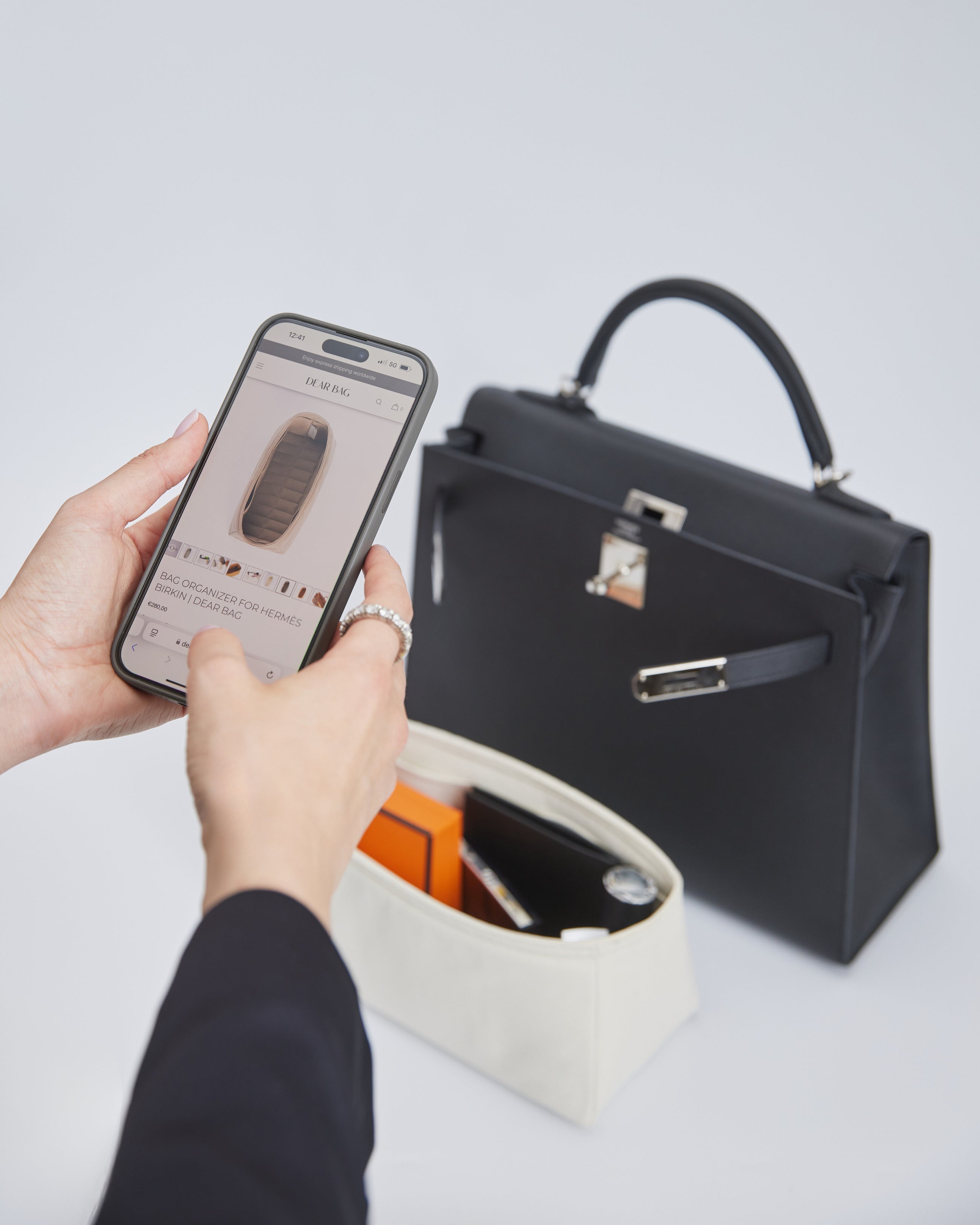 Bag Organizer for Hermès Kelly Sellier